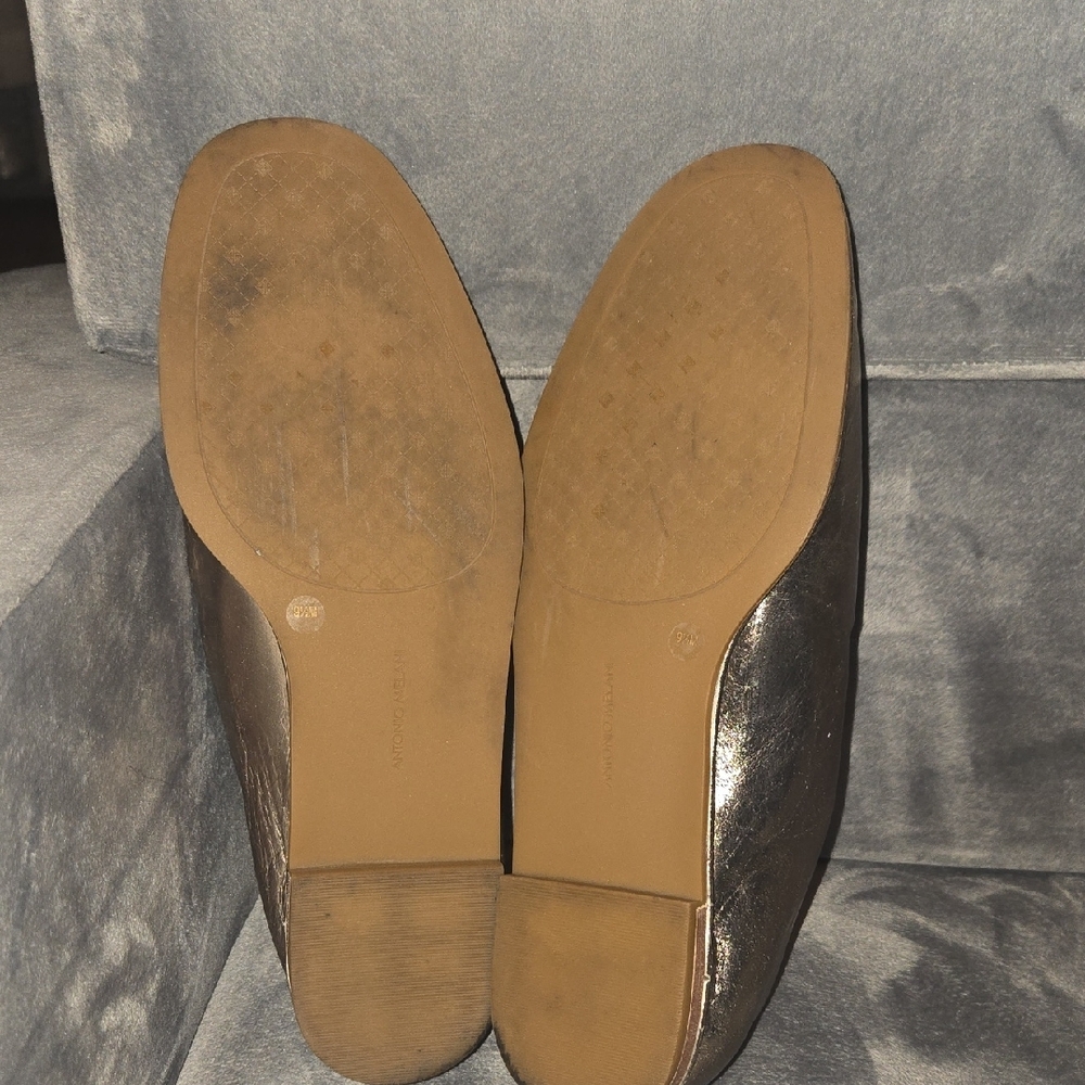ANTONIO MELANI Shimmering Bronze Loafers - Picture 8 of 8